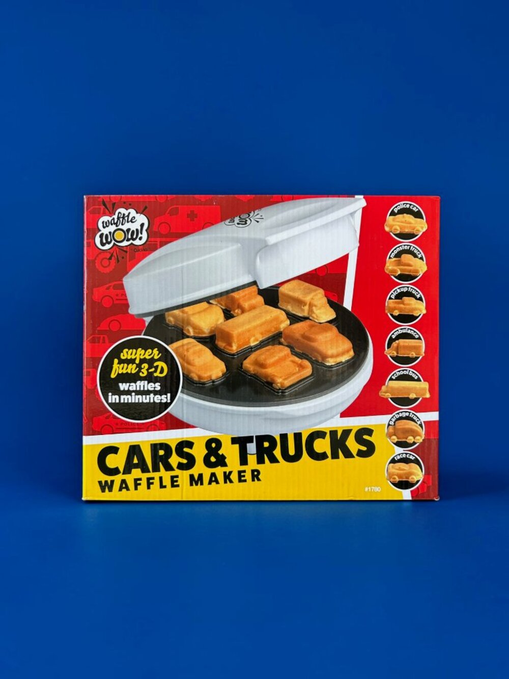 NEW Waffle Wow! 3D Cars and Trucks, Electric Waffle Maker
